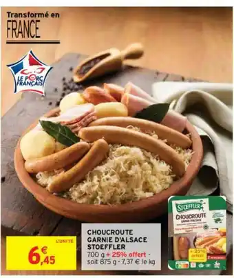 Intermarché Contact Choucroute Garnie D'alsace Stoeffler offre
