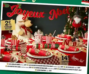 Centrakor La Guirlande Joyeux Noël, La Nappe Glossy offre