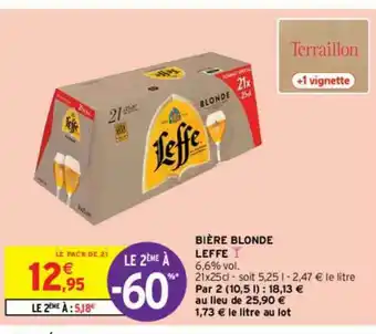 Intermarché Contact Bière Blonde Leffe Le 2ème à -60% offre