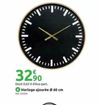 Horloge Ajoutée Þ 60 Cm