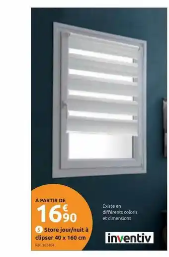 Mr Bricolage Store Jour-nuit à Clipser 60 X 160 Cm Inventiv offre