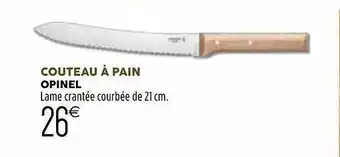Culinarion Couteau à Pain Opinel offre