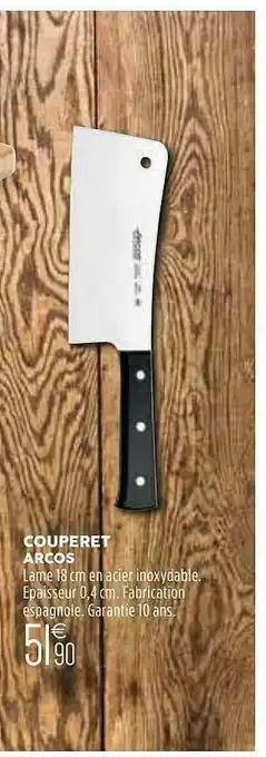 Culinarion Couperet Arcos offre