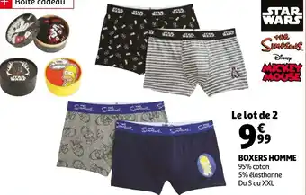 Auchan Boxers homme offre