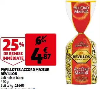 Auchan Papillotes accord majeur révillon offre