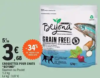 E.Leclerc Croquettes pour chats "beyond" offre