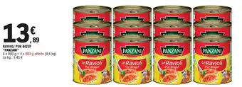 E.Leclerc Ravioli pur bœuf "panzani" offre