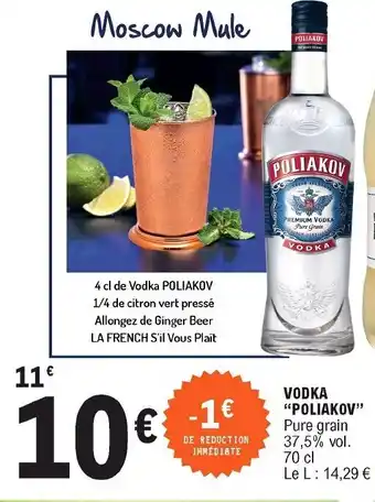 E.Leclerc Vodka "poliakov" offre