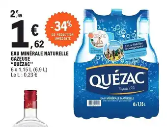 E.Leclerc Eau minérale naturelle gazeuse offre