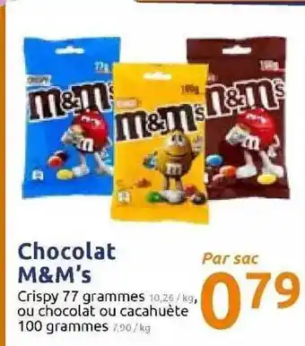 Action Chocolat M&m's offre