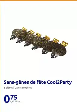 Action Sans-gênes de fête cool2party offre