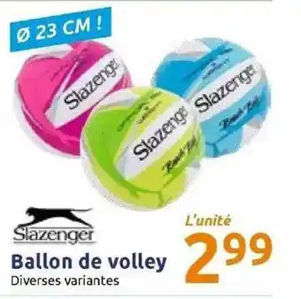 Action Ballon De Volley Slazenger offre
