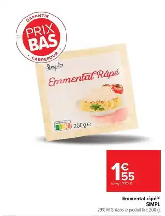 Carrefour Market Carrefour - cheddar en tranches offre