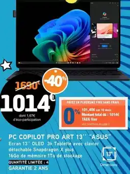 Conforama Parure plumes offre