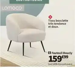 Conforama Lomoco - fauteuil boucly offre