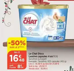 Bi1 La queue du chat - lessive capsules 4 en 1 offre