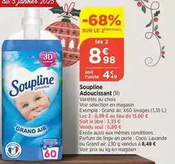 Soupline - adoucissant