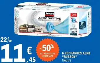 E.Leclerc 6 Recharges aero "rubson" offre