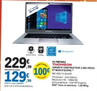E.Leclerc PC portable offre