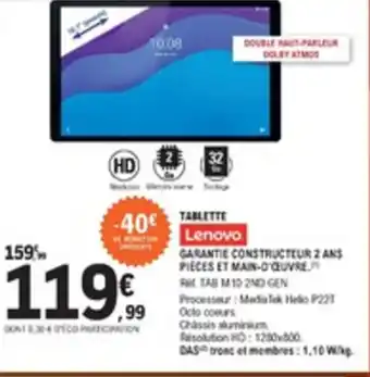 E.Leclerc Tablette offre