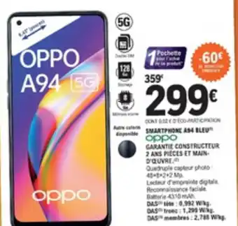 E.Leclerc Smartphone A54 bleu offre