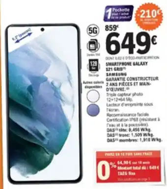E.Leclerc Smartphone galaxy offre