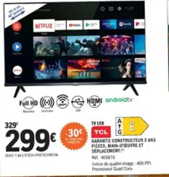 E.Leclerc TV LED offre