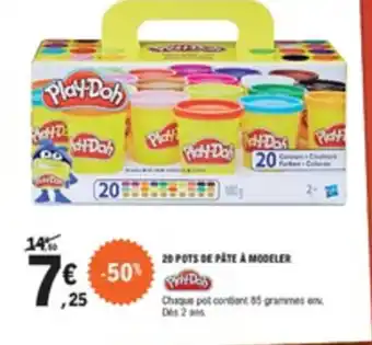 E.Leclerc 20 Pots de pâte à modeler offre
