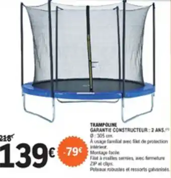 E.Leclerc Trampoline offre
