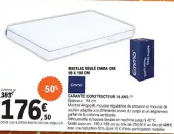 E.Leclerc Matelas noulé emma one offre