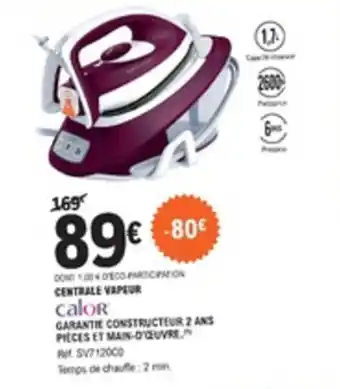 E.Leclerc Centrale vapeur offre