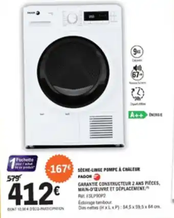 E.Leclerc Sèche-linge pompe à chaleur offre