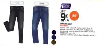 E.Leclerc Pantalon adulte offre