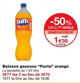 Monoprix FANTA Boisson gazeuse orange offre
