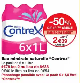 Monoprix CONTREX Eau minérale naturelle offre