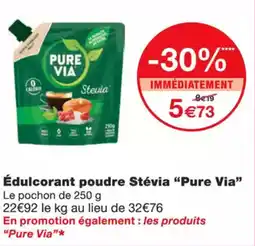Monoprix PURE VIA Édulcorant poudre stévia offre
