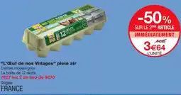 Monoprix L'œuf de nos villages plein air offre