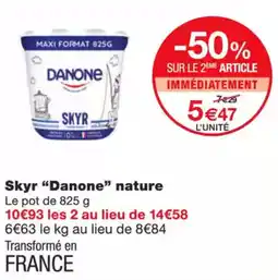 Monoprix DANONE Skyr nature offre
