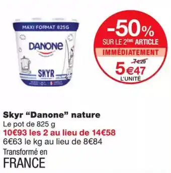Monoprix DANONE Skyr nature offre