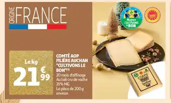 Auchan Supermarché Comté aop filière auchan cultivons le bon offre