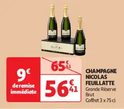 Auchan Supermarché Champagne nicolas feuillatte offre