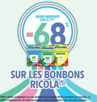 Intermarché Contact RICOLA Sur les bonbons offre