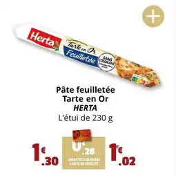 Coccimarket HERTA Pâte feuilletée tarte en or offre