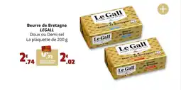 Coccimarket LEGALL Beurre de bretagne offre