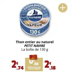 PETIT NAVIRE Thon entier au naturel