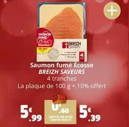 Coccinelle Supermarché BREIZH SAVEURS Saumon fumé écosse offre