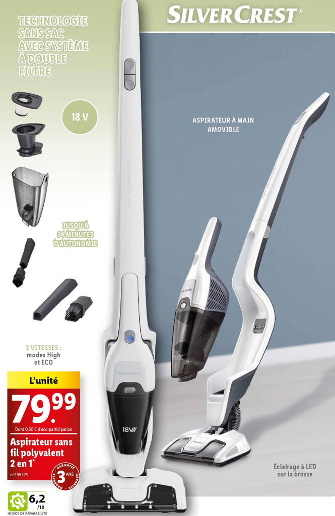 Aspirateur Cyclonique Aspirateur Sans Fil Silvercrest En Silver Crest