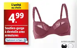 Soutien-gorge à dentelle avec armatures