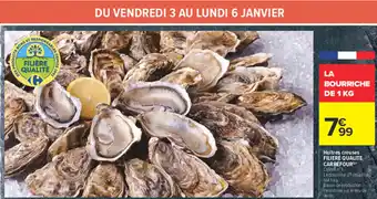 Carrefour FILIERE QUALITE CARREFOUR Huitres creuses offre