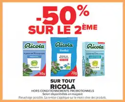 Carrefour RICOLA Sur tout offre